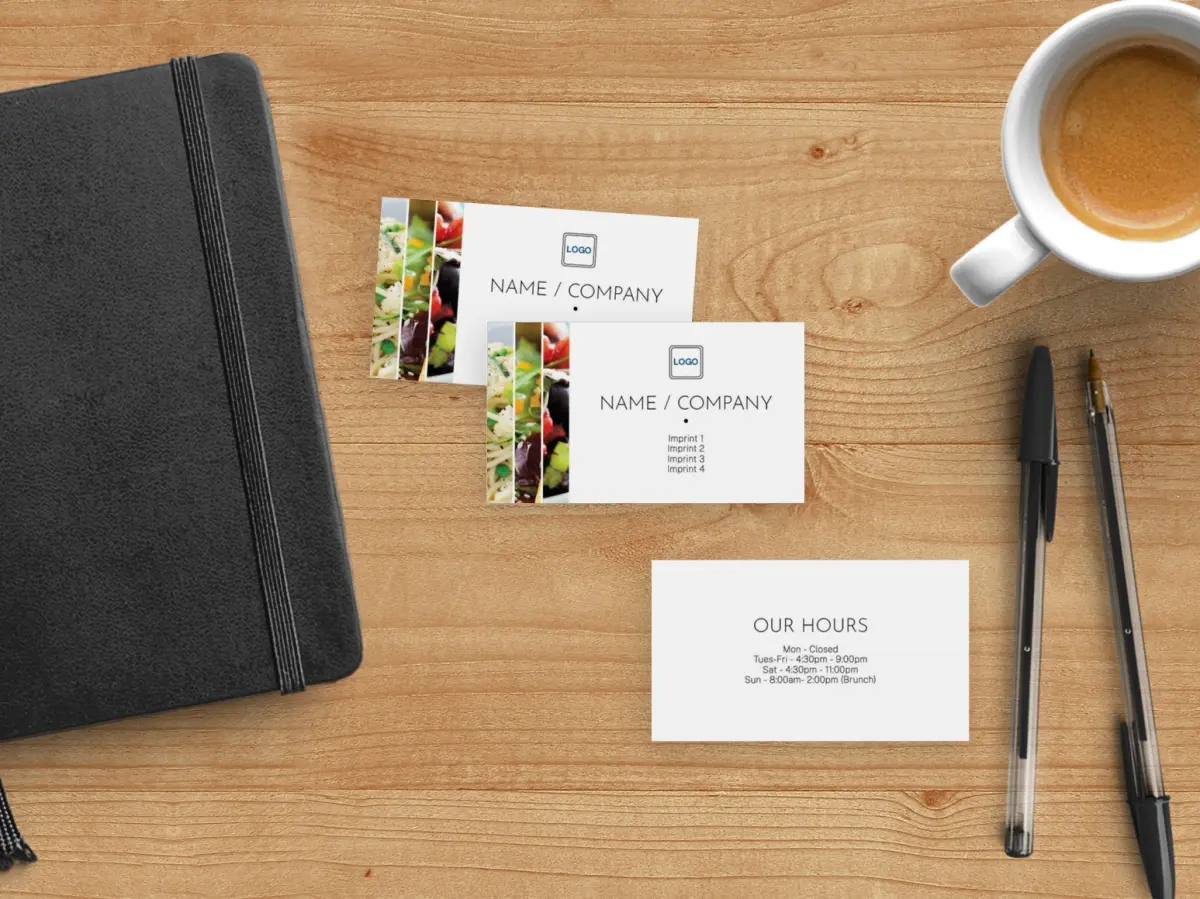 Paper Business Card Back View