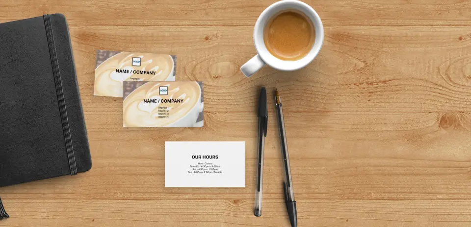 Paper Business Card Back View