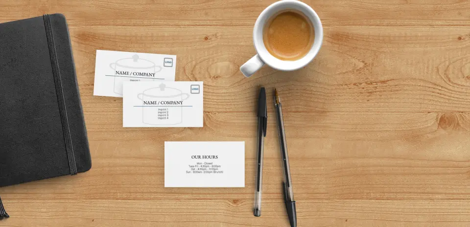 Paper Business Card Back View