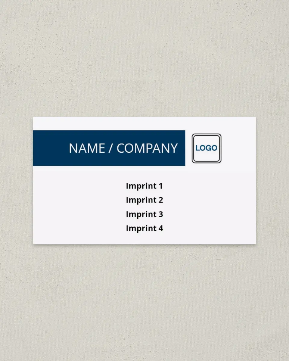 This is a 2" x 3½" Paper Business Card called Financial Services printed in full color on Soft Touch paper