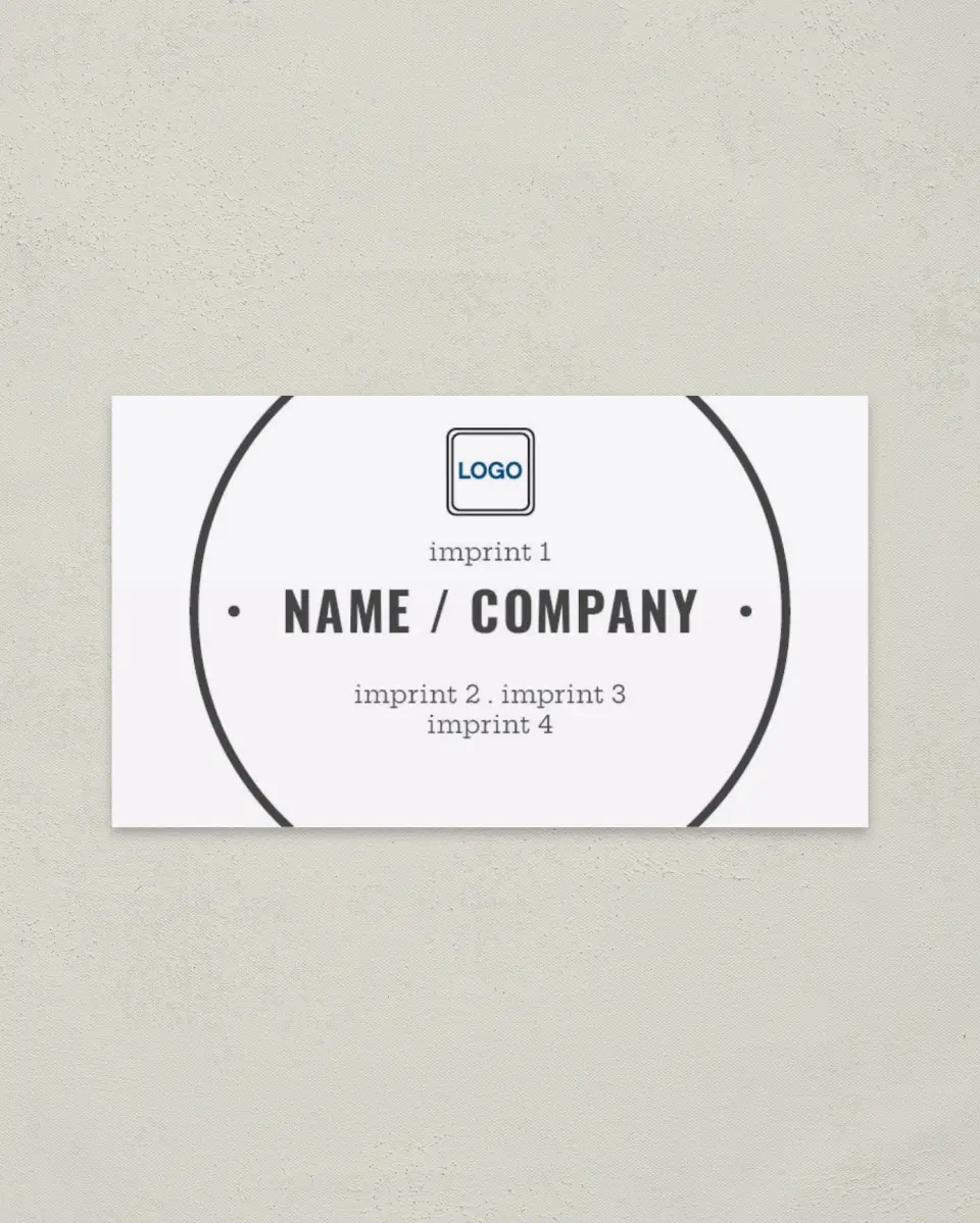 This is a 2" x 3½" Paper Business Card called Professional Marketing printed in full color on Soft Touch paper