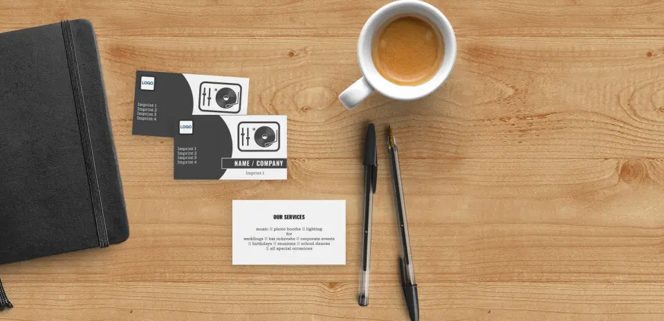 Paper Business Card Back View