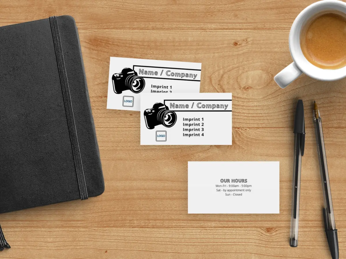 Paper Business Card Back View
