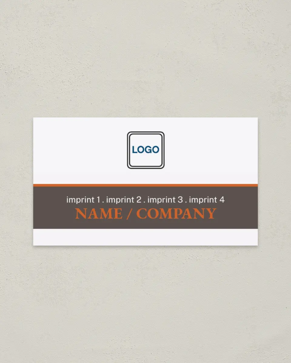 This is a 2" x 3½" Paper Business Card called Choice Company printed in full color on Soft Touch paper