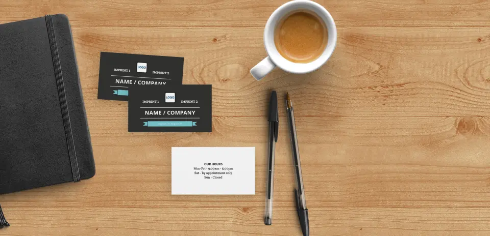 Paper Business Card Back View
