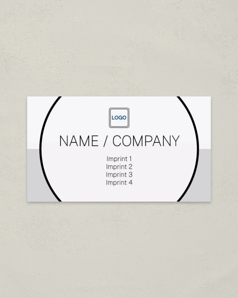 This is a 2" x 3½" Paper Business Card called Enterprise Manufacturing printed in full color on Soft Touch paper