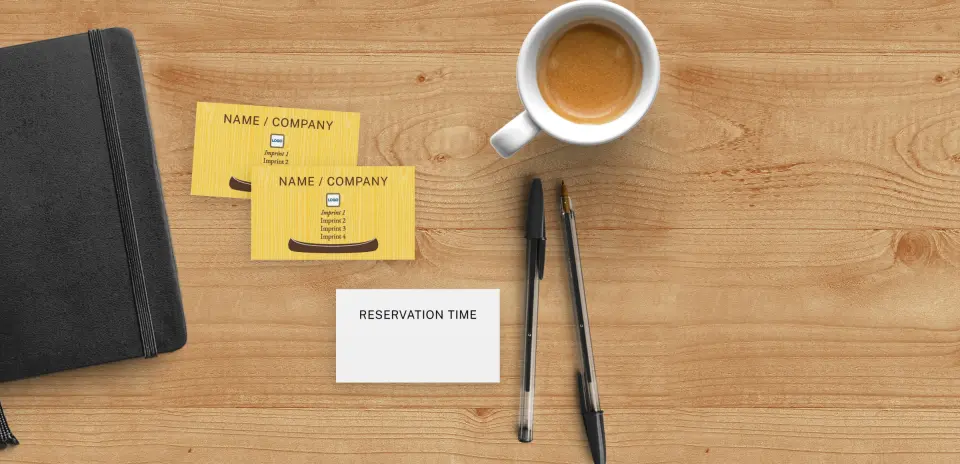 Paper Business Card Back View