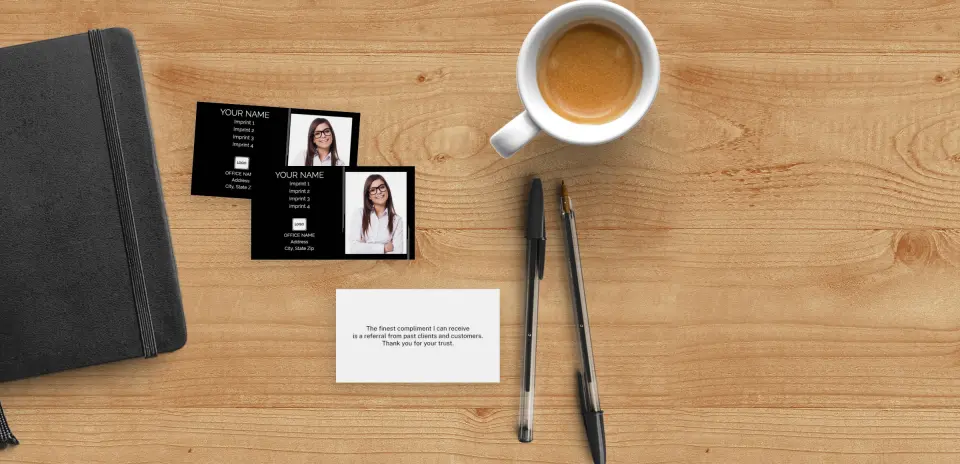 Paper Business Card Back View