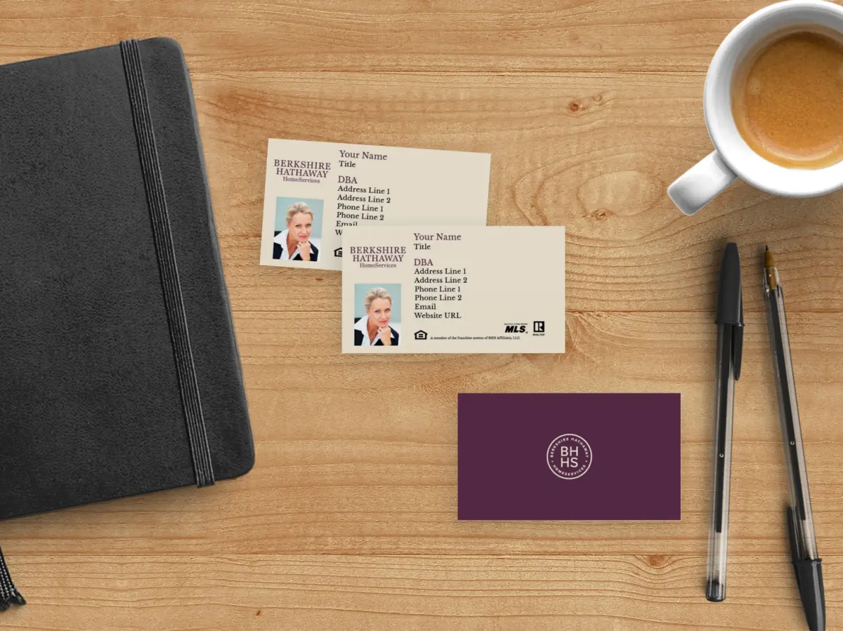 Paper Business Card Back View