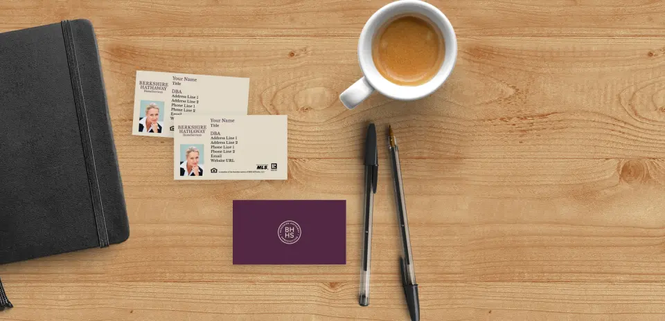 Paper Business Card Back View