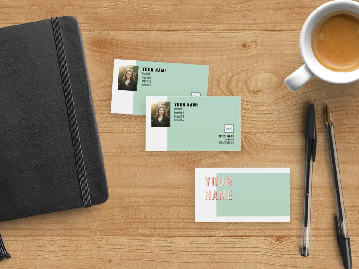 Paper Business Card Back View