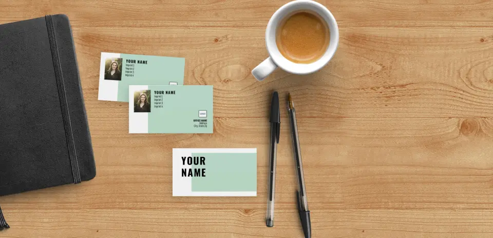 Paper Business Card Back View