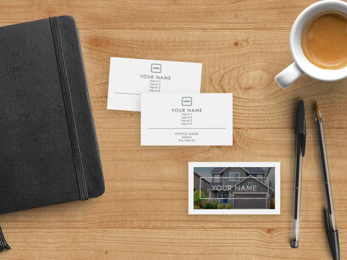 Paper Business Card Back View