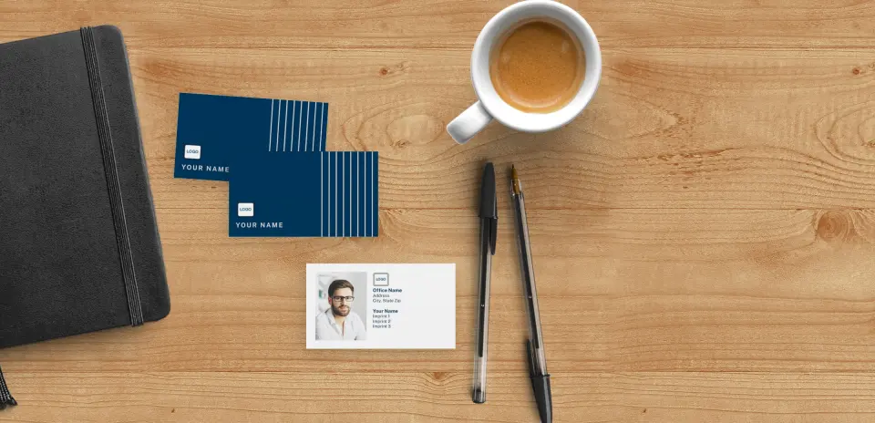 Paper Business Card Back View