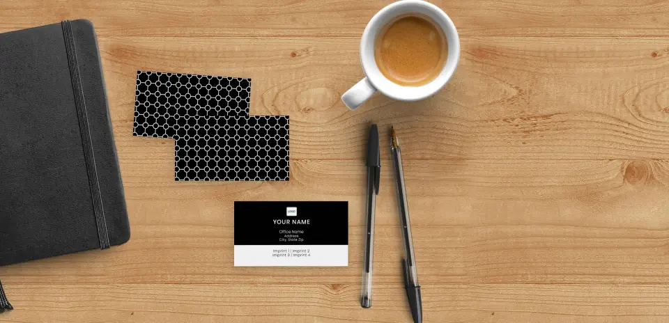 Paper Business Card Back View