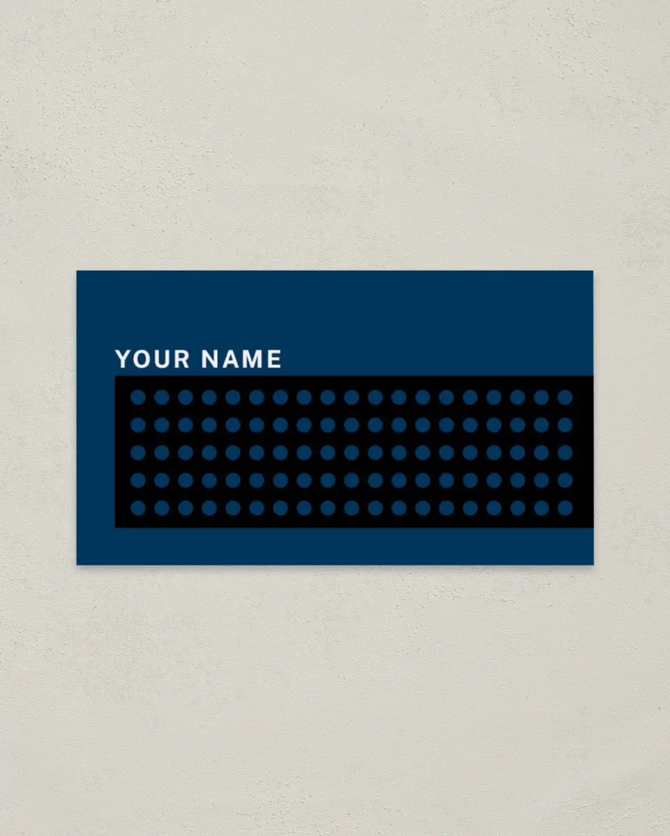 This is a 2" x 3½" Paper Business Card called Respected Agent printed in full color on Soft Touch paper