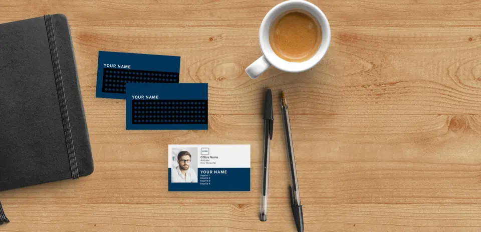 Paper Business Card Back View