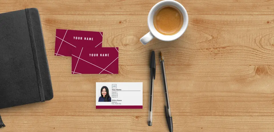 Paper Business Card Back View