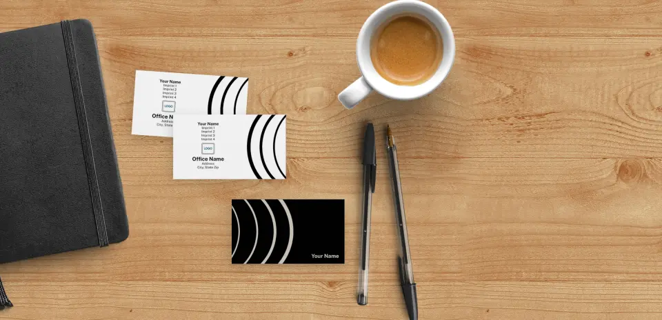 Paper Business Card Back View