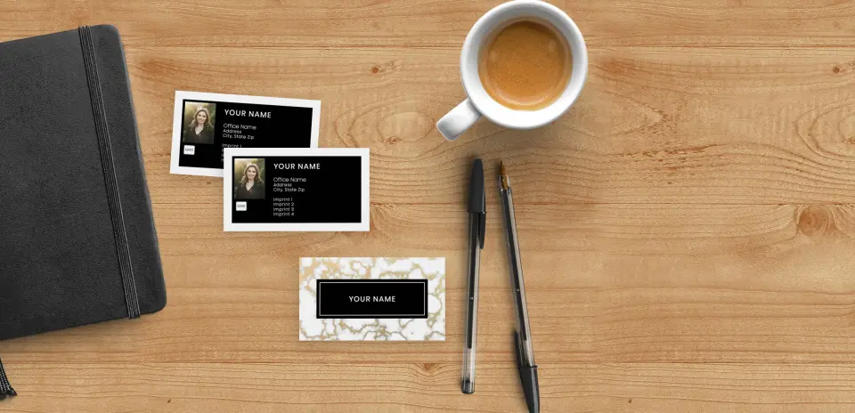 Paper Business Card Back View
