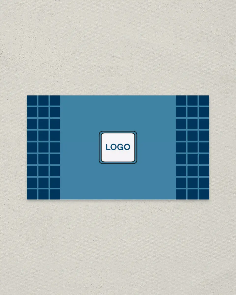 This is a 2" x 3½" Paper Business Card called Professional Pixels printed in full color on Soft Touch paper