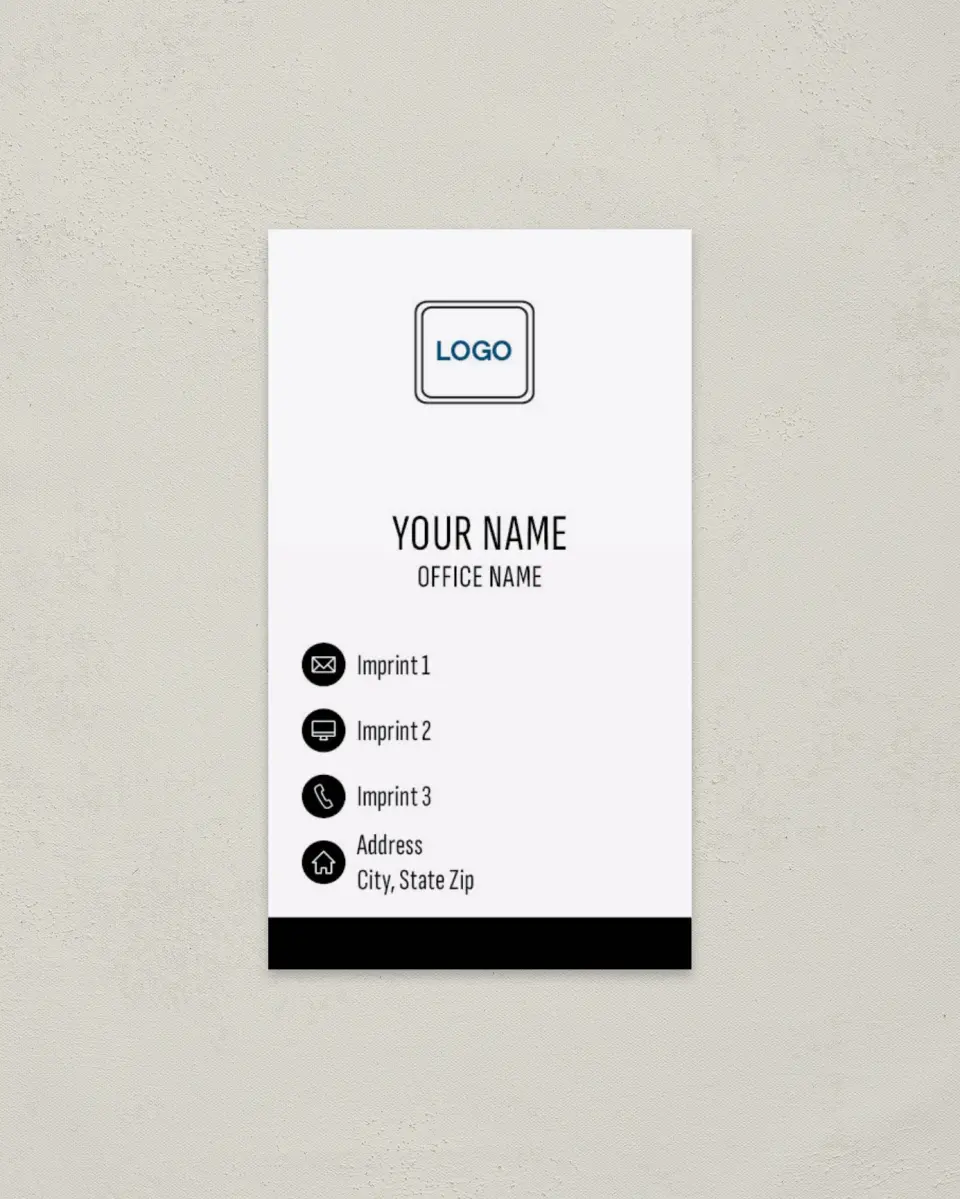 This is a 2" x 3½" Paper Business Card called Trusted Agent printed in full color on Soft Touch paper