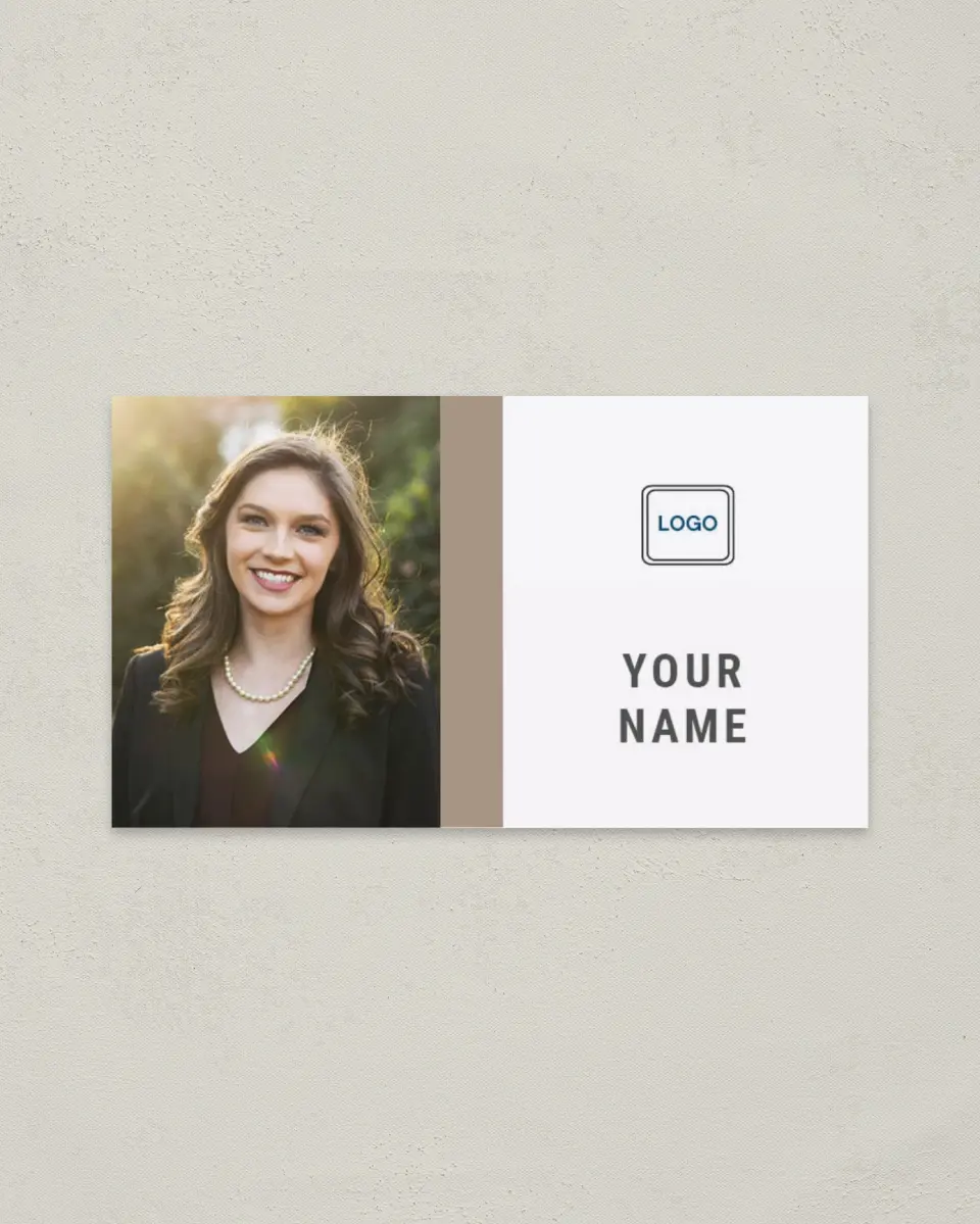 This is a 2" x 3½" Paper Business Card called Competitive Edge printed in full color on Soft Touch paper