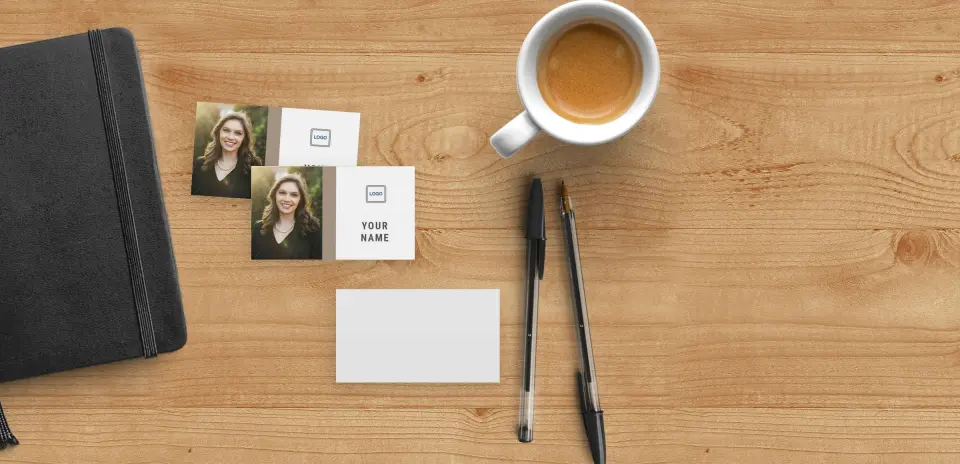 Paper Business Card Back View