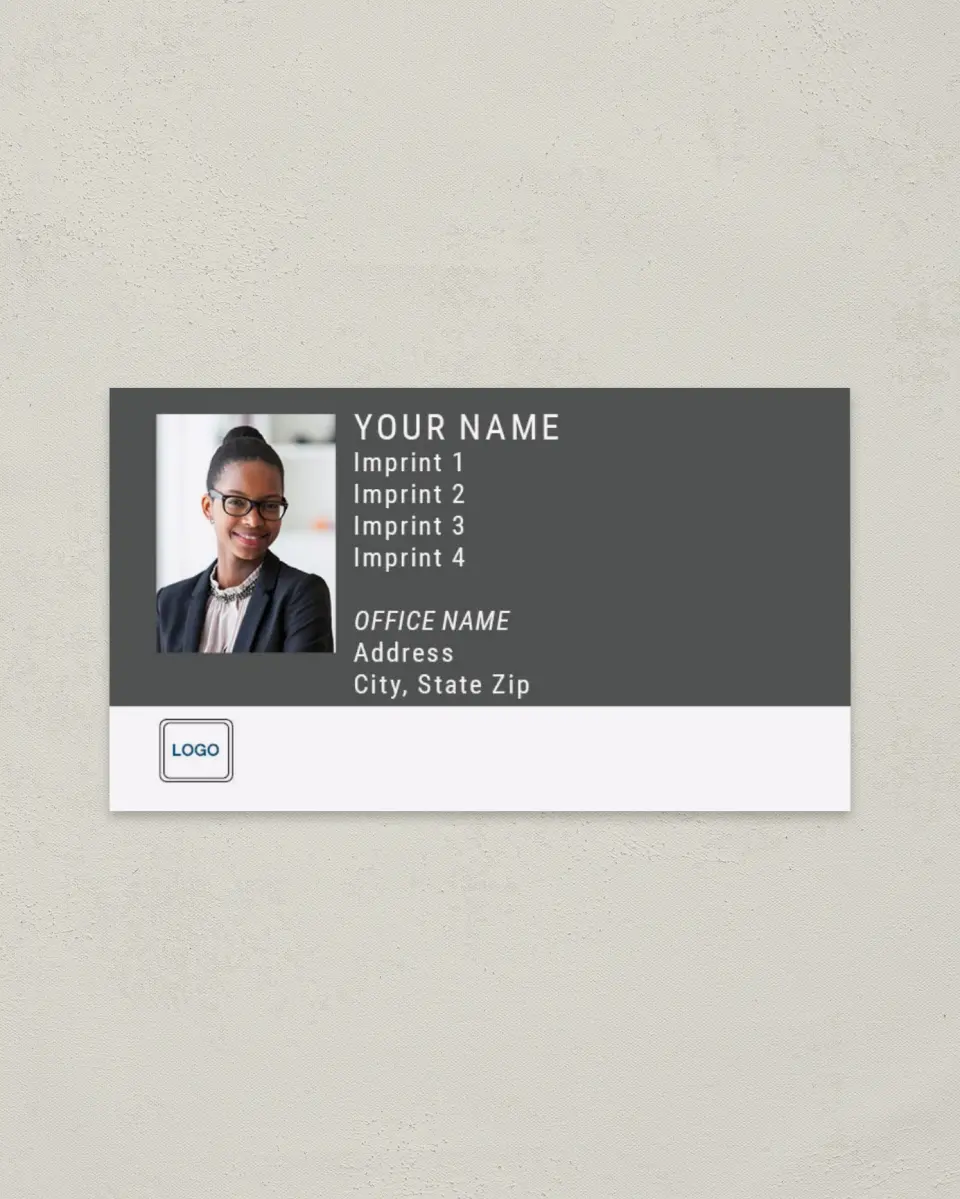 This is a 2" x 3½" Paper Business Card called Home Resource printed in full color on Soft Touch paper
