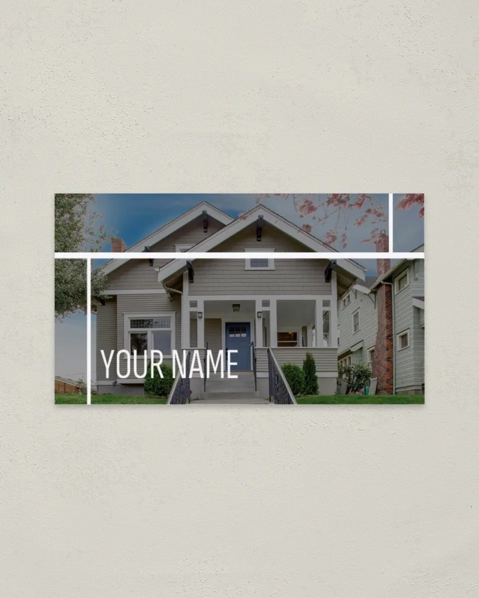 This is a 2" x 3½" Paper Business Card called Corner Market printed in full color on Soft Touch paper