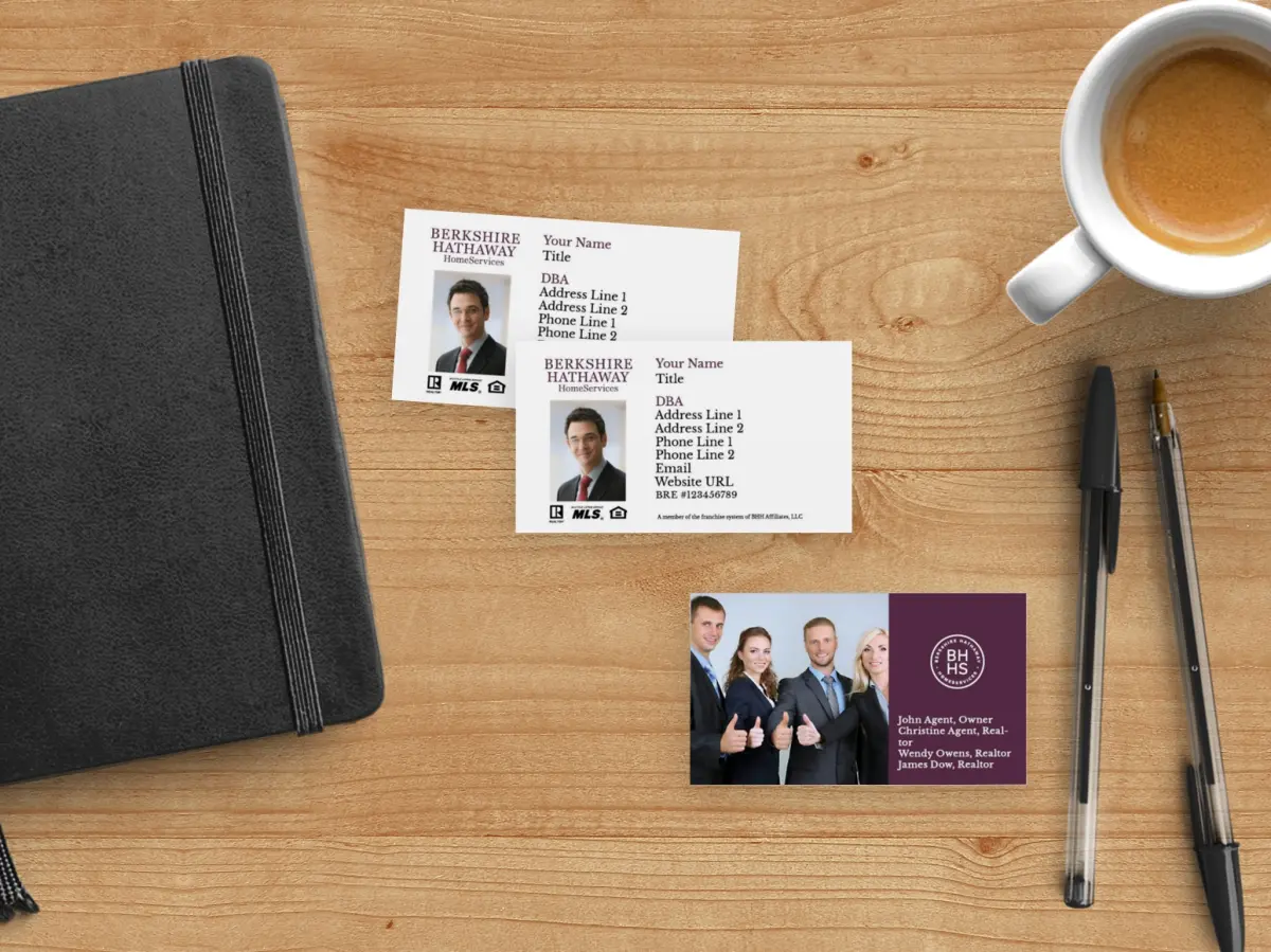 Paper Business Card Back View