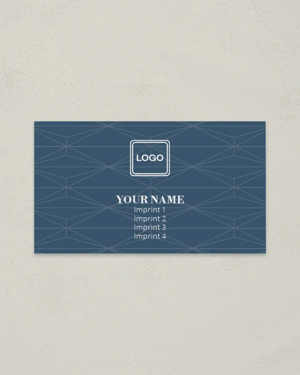 This is a 2" x 3½" Paper Business Card called Top Shape printed in full color on Soft Touch paper