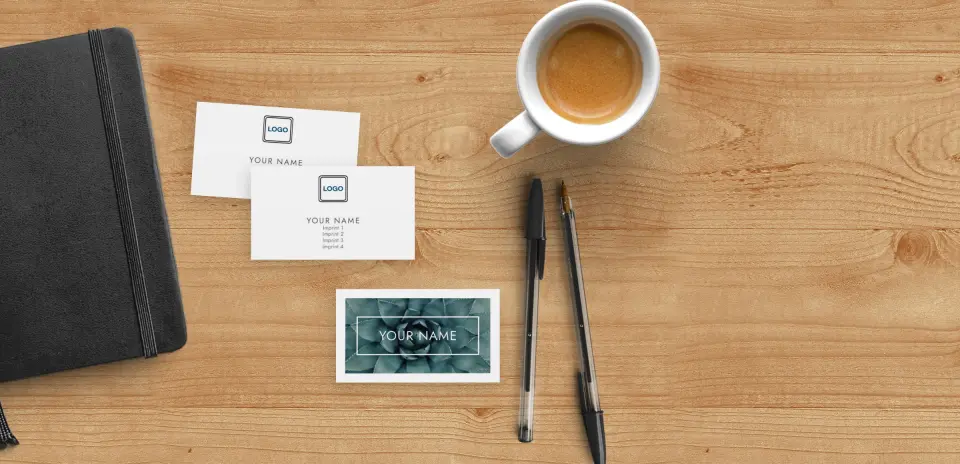 Paper Business Card Back View