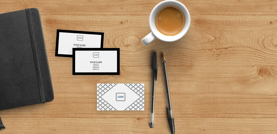 Paper Business Card Back View