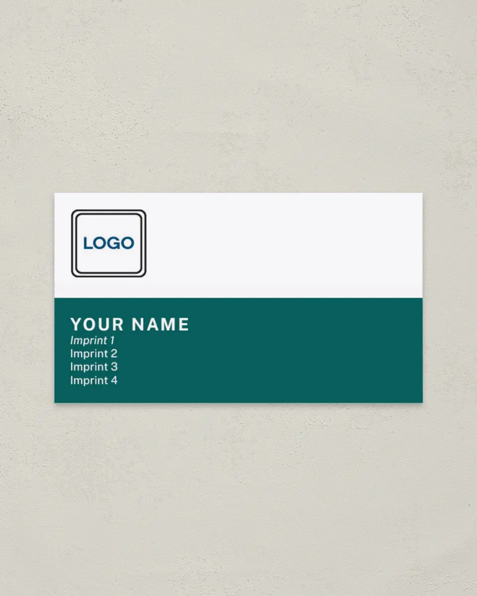 This is a 2" x 3½" Paper Business Card called Line Town printed in full color on Soft Touch paper