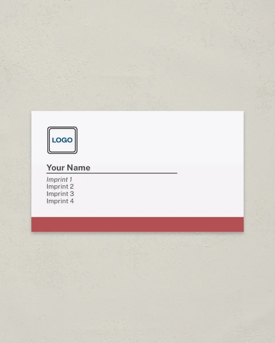 This is a 2" x 3½" Paper Business Card called Line Appeal printed in full color on Soft Touch paper