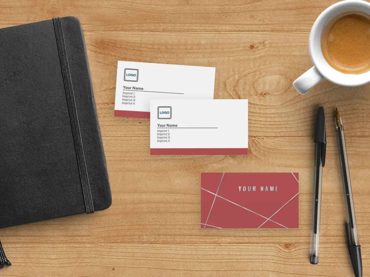 Paper Business Card Back View