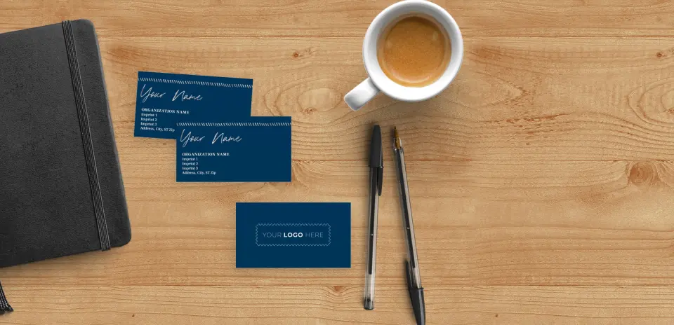 Paper Business Card Back View