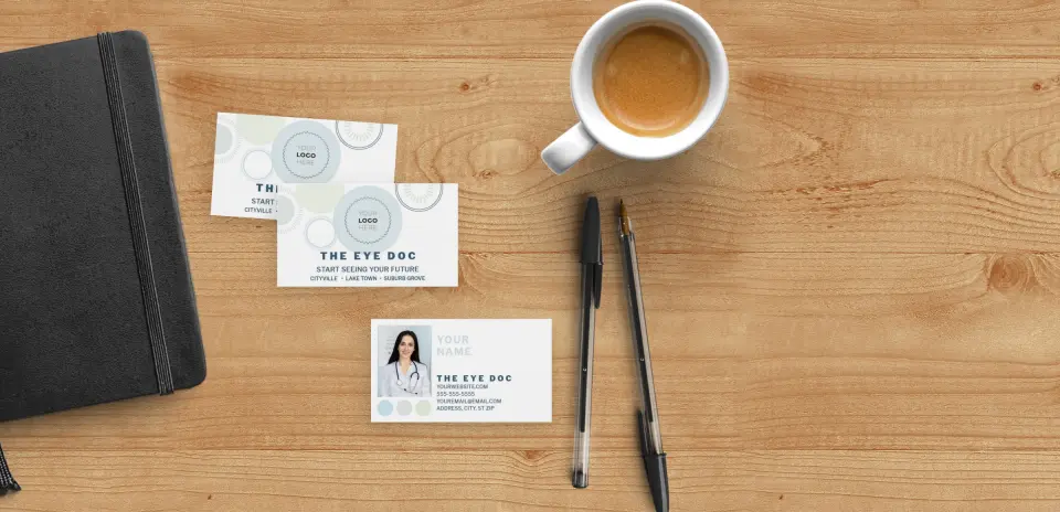 Paper Business Card Back View