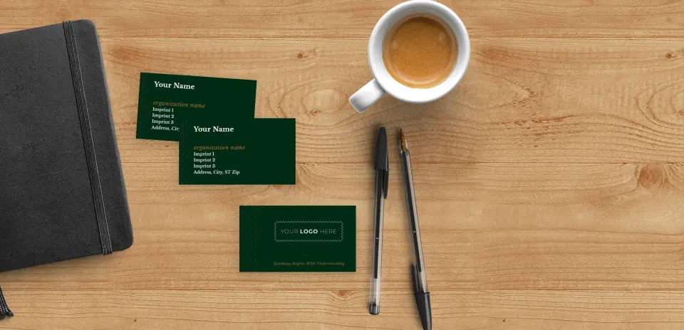 Paper Business Card Back View