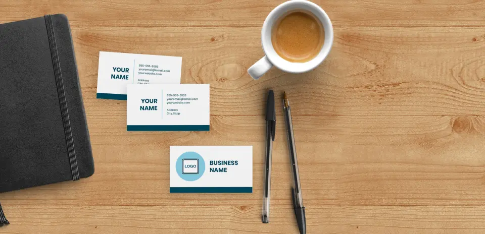 Paper Business Card Back View