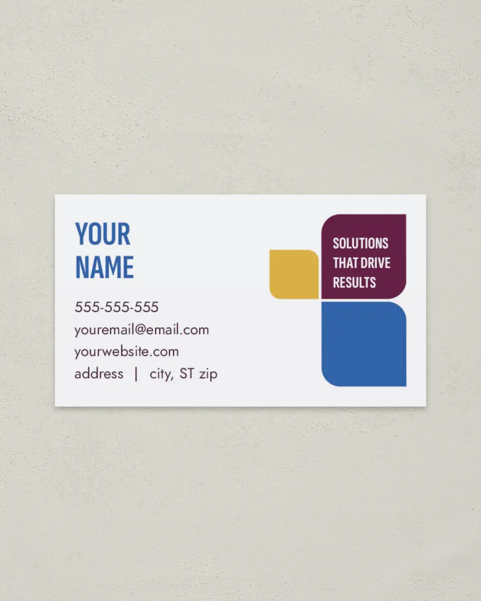 This is a 2" x 3½" Keller Williams Business Card called Sharp Structure printed in full color on Soft Touch paper