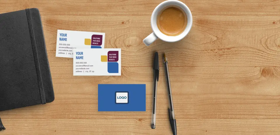 Paper Business Card Back View