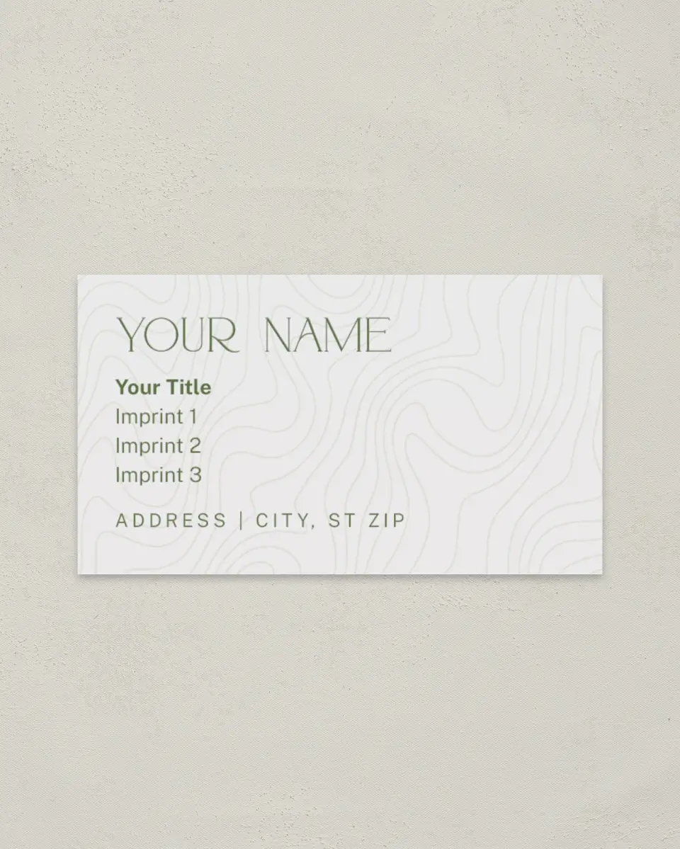 This is a 2" x 3½" Keller Williams Business Card called Contoured Connection printed in full color with Silver foil on Soft Touch paper