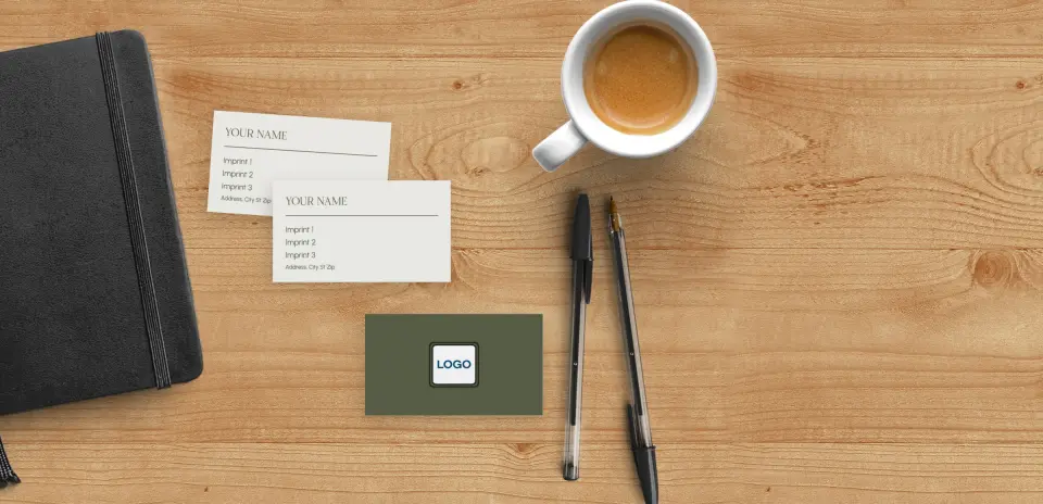 Paper Business Card Back View