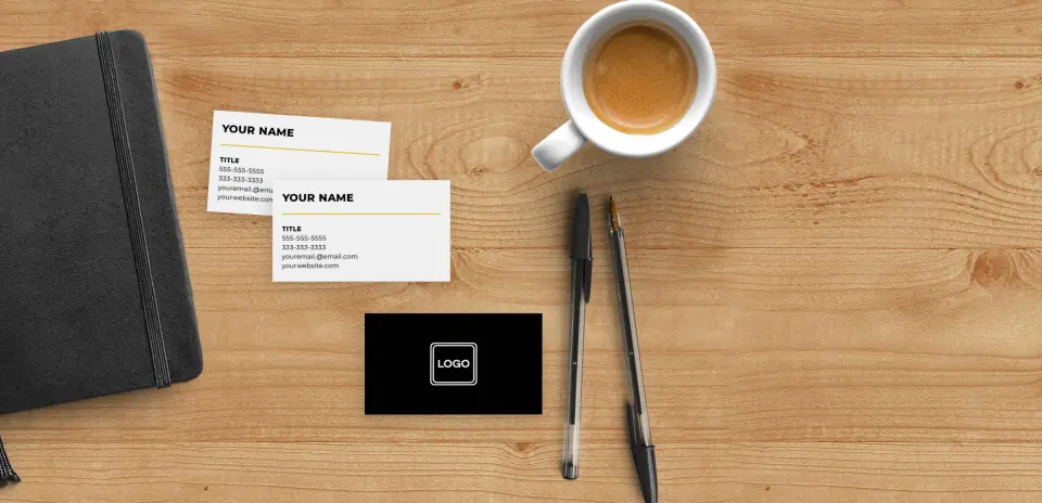 Paper Business Card Back View