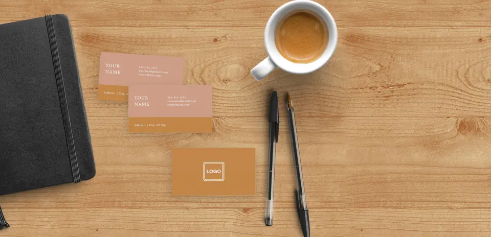 Paper Business Card Back View
