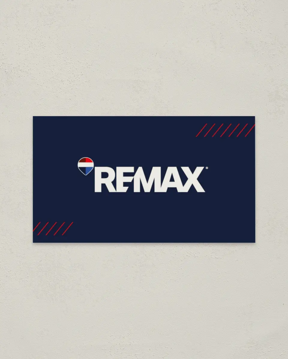 This is a 2" x 3½" Keller Williams Business Card called REMAX Arched Agent printed in full color on Soft Touch paper