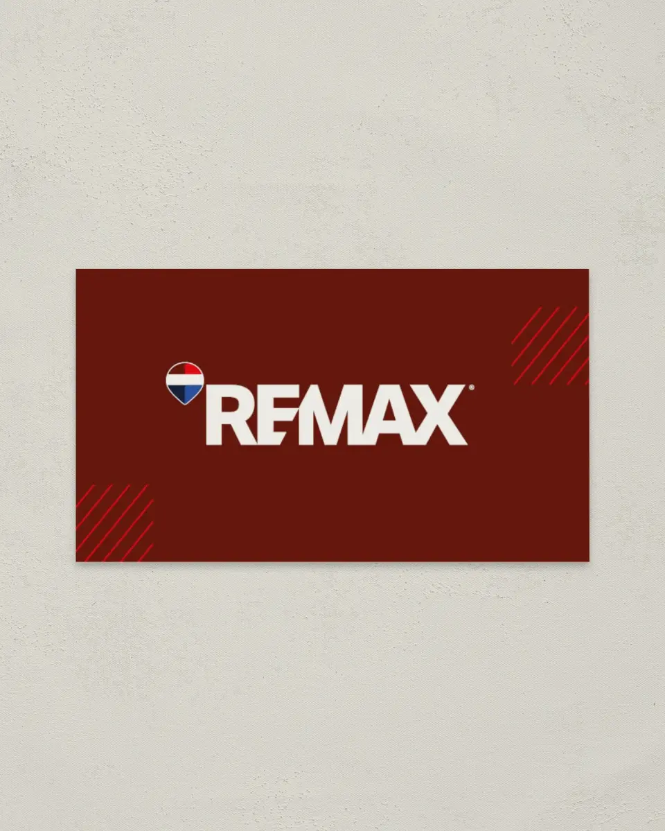 This is a 2" x 3½" Keller Williams Business Card called REMAX Modern Edge printed in full color on Soft Touch paper