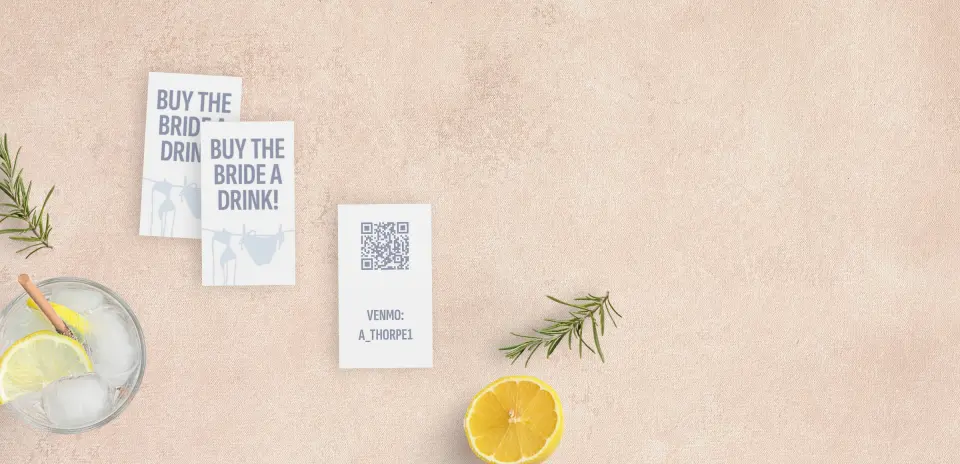 Paper Business Card Back View